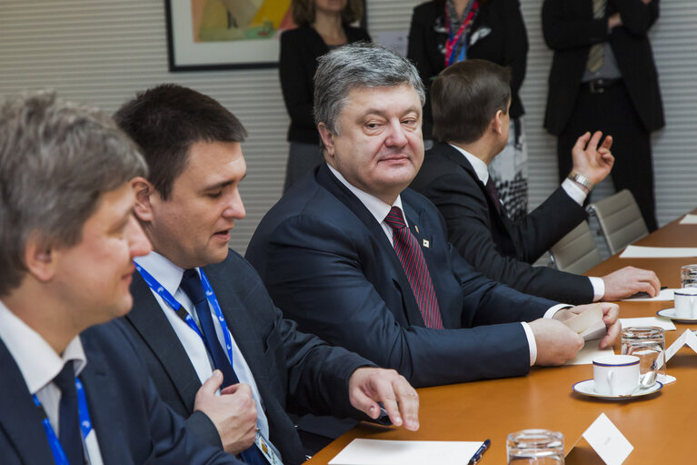 Foto 4: EP President meets with Petro POROSHENKO, President of Ukraine