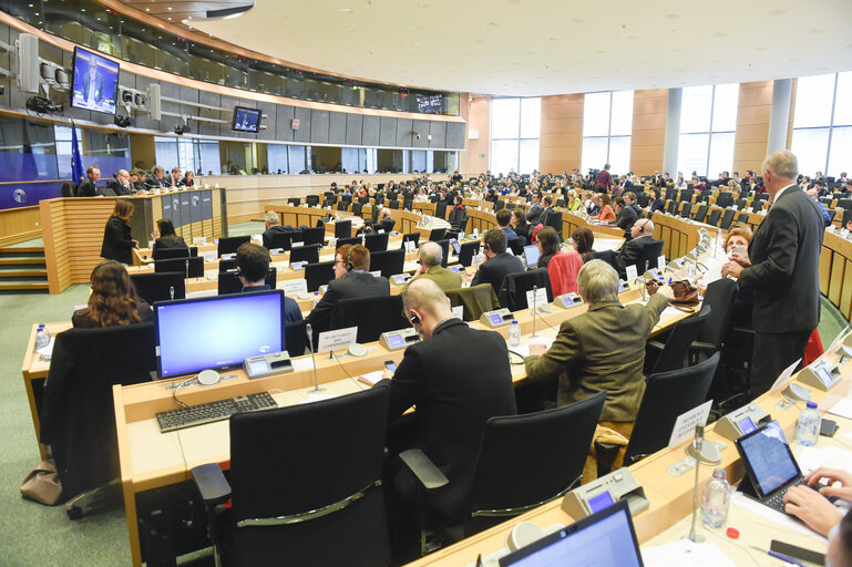 Fotografia 1: LIBE meeting - Follow-up to the extraordinary meeting of the EU Ministers of Justice and Home Affairs of Thursday 24 March 2016 after the terrorist attacks in Brussels on 22 March 2016