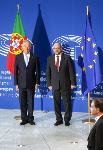 Fotografie 5: Official visit of the President of Portugal to the European Parliament in Strasbourg.