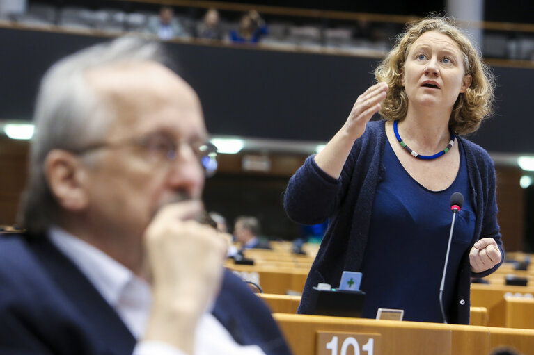 Fotografie 33: Plenary session week 17 2016 in Brussels.  Council and Commission statements - Legal aspects, democratic control and implementation of the EU-Turkey  agreement