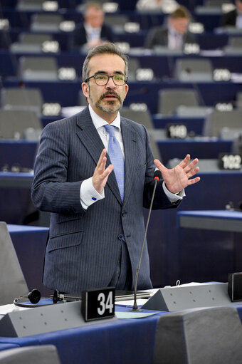 Foto 9: Plenary session week 15 2016 in Strasbourg - Conclusions of the European Council meeting of 17 and 18 March 2016 and outcome of the EU-Turkey summit