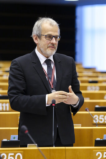 Fotografi 10: Plenary session week 17 2016 in Brussels.  Joint debate ' Railway Package '