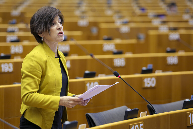 Fotografi 38: Plenary session week 17 2016 in Brussels.  Joint debate ' Railway Package '