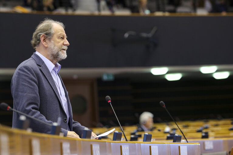 Fotografi 37: Plenary session week 17 2016 in Brussels.  Joint debate ' Railway Package '