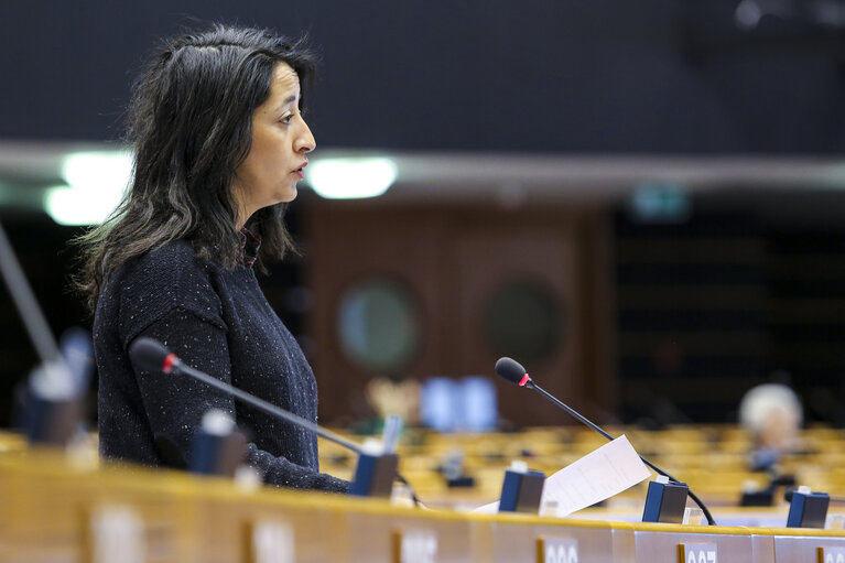 Fotografi 29: Plenary session week 17 2016 in Brussels.  Joint debate ' Railway Package '