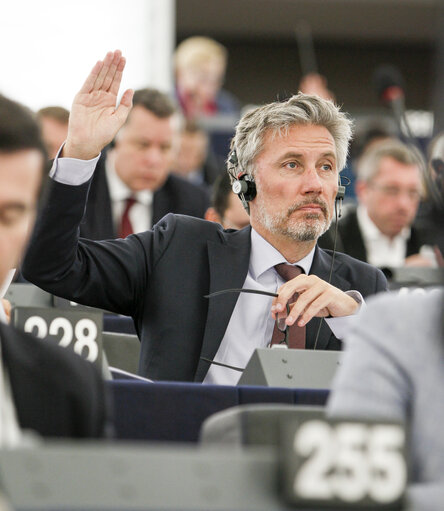 Morten LOKKEGAARD in plenary session week 15 2016 in Strasbourg