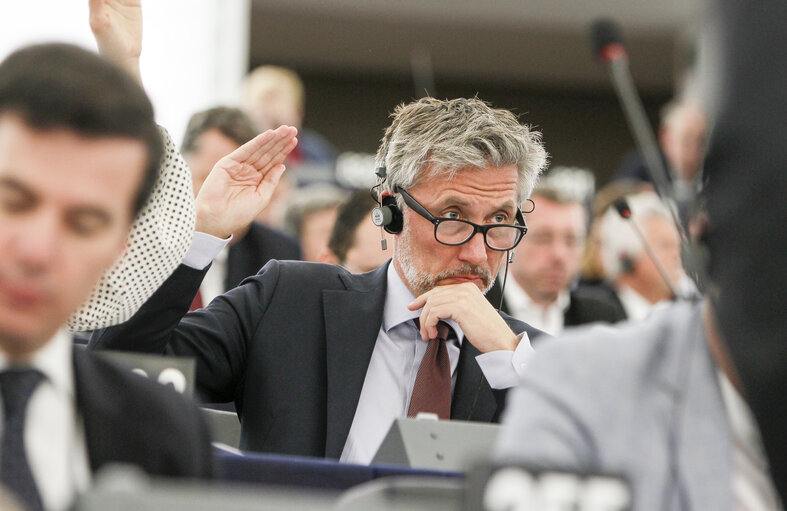 Morten LOKKEGAARD in plenary session week 15 2016 in Strasbourg