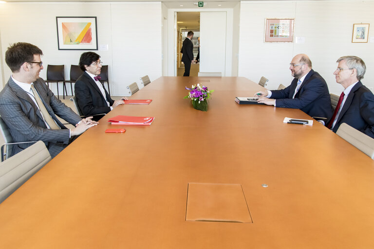 Nuotrauka 3: Martin SCHULZ - EP President meets with Elio DI RUPO