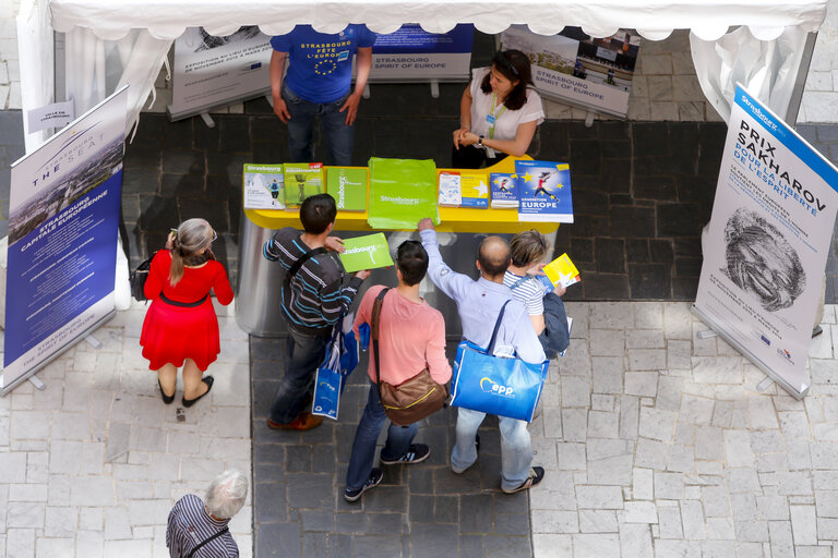 Open Doors Day in Strasbourg.   General atmosphere shots