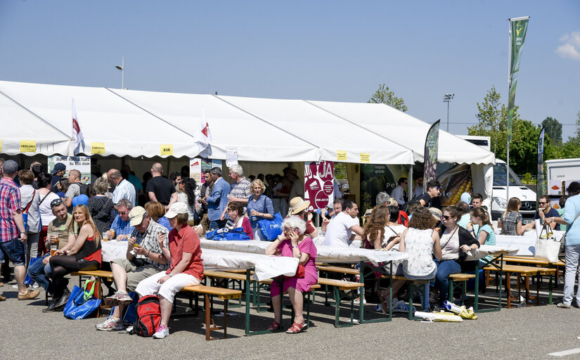 Open Doors Day in Strasbourg.   General atmosphere shot.