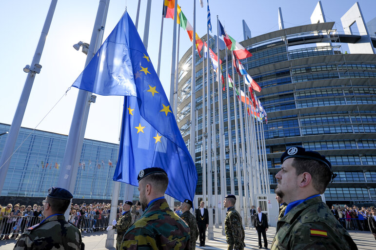 Photo 18 : Open Doors Day in Strasbourg.   Opening ceremony