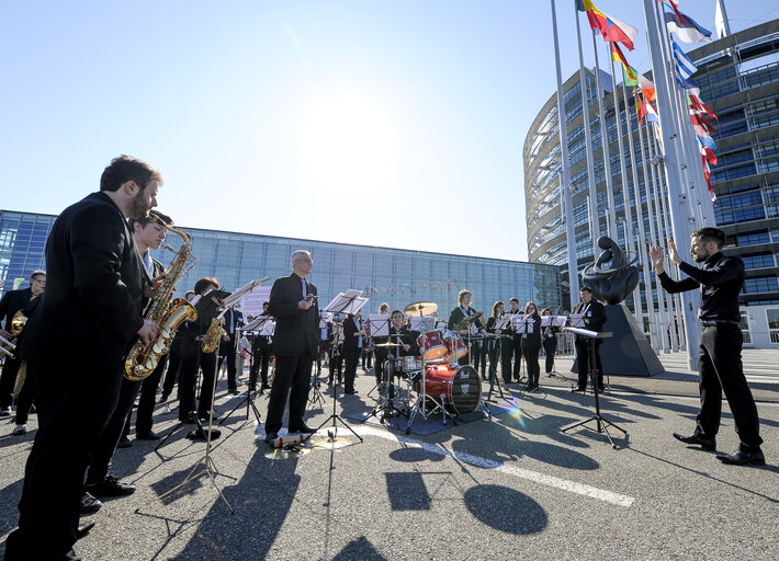 Photo 31 : Open Doors Day in Strasbourg.   Opening ceremony