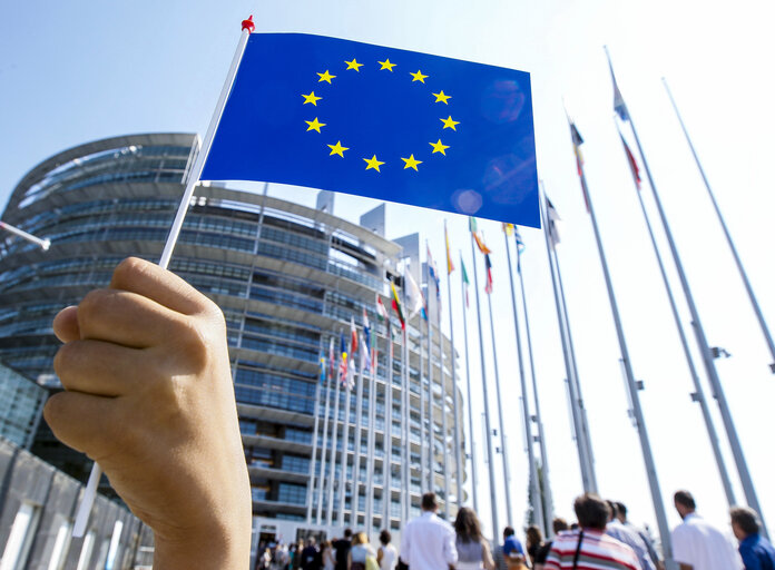 Open Doors Day in Strasbourg.   General atmosphere shots