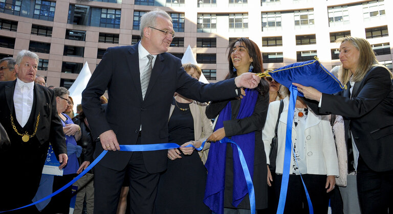 Photo 7 : Open Doors Day in Strasbourg.   Opening ceremony