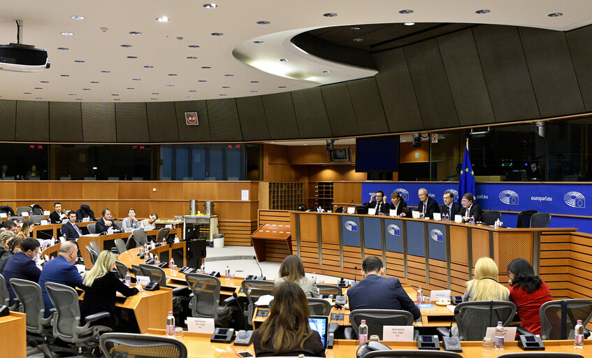 Foto 12: Meeting of the EP delegation for relations with Parliaments from the Western Balkans