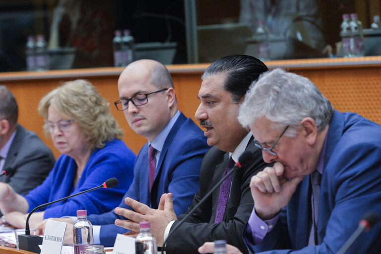 Foto 4: Meeting of the EP delegation for relations with the countries of South Asia with the Minister for Defence of Pakistan