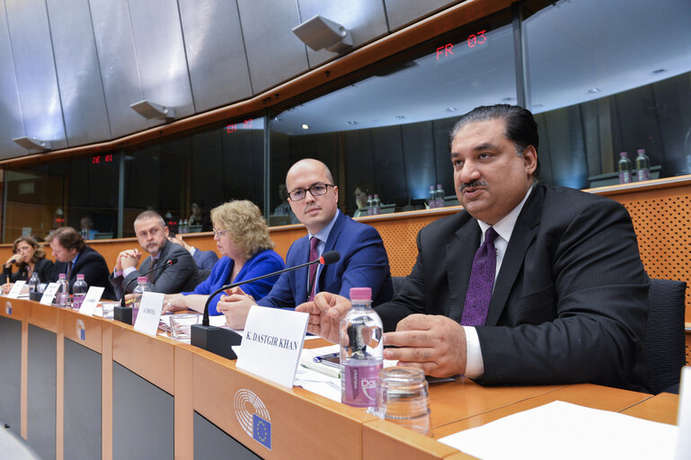 Foto 2: Meeting of the EP delegation for relations with the countries of South Asia with the Minister for Defence of Pakistan