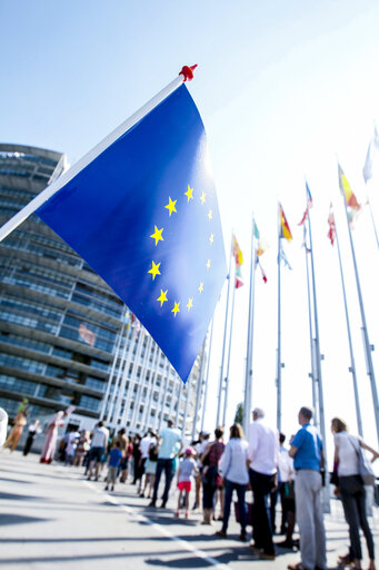 Open Doors Day in Strasbourg.   General atmosphere shots