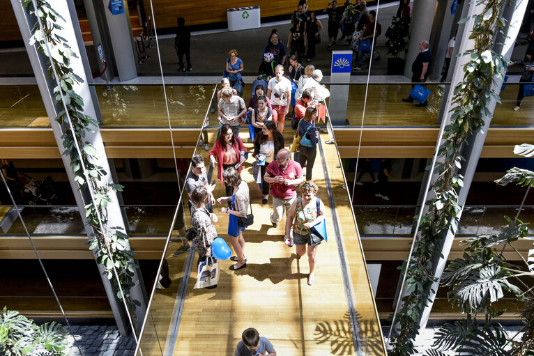 Open Doors Day in Strasbourg.   General atmosphere shot.