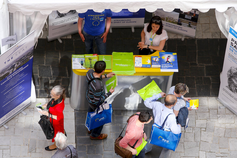 Open Doors Day in Strasbourg.   General atmosphere shots