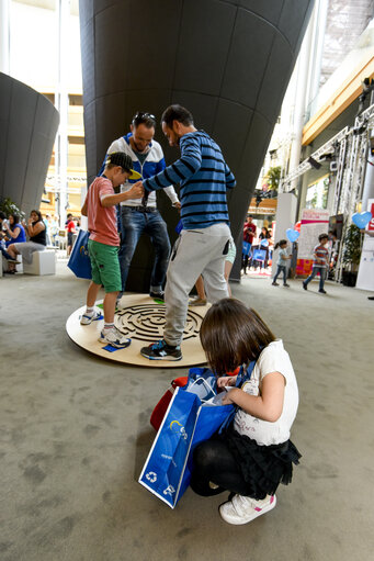 Open Doors Day in Strasbourg.   General atmosphere shot.