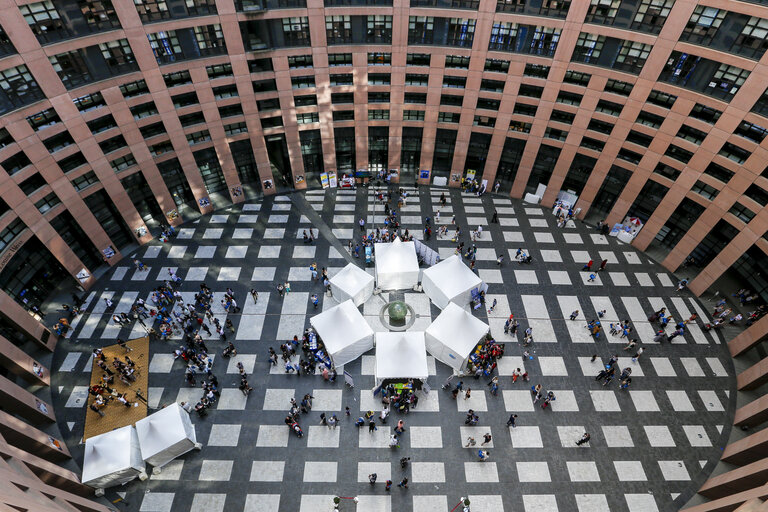 Open Doors Day in Strasbourg.   General atmosphere shots