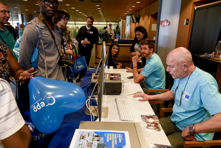 Open Doors Day in Strasbourg.   General atmosphere shot.