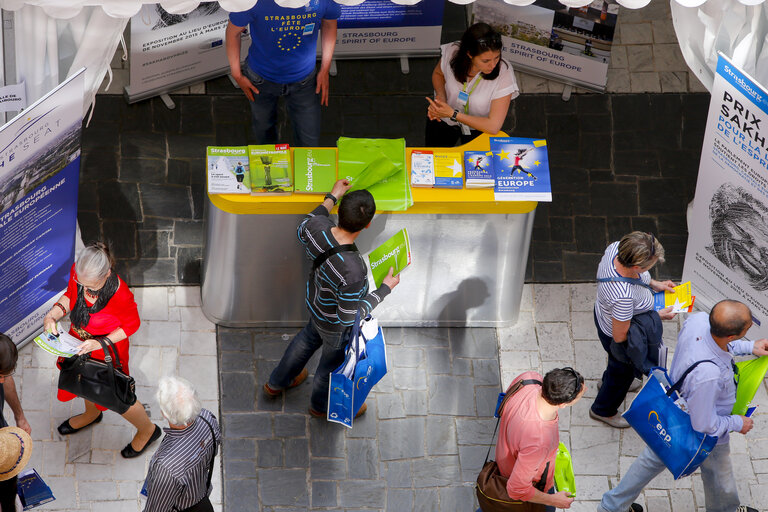 Open Doors Day in Strasbourg.   General atmosphere shots