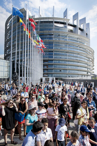 Open Doors Day in Strasbourg.   General atmosphere shots