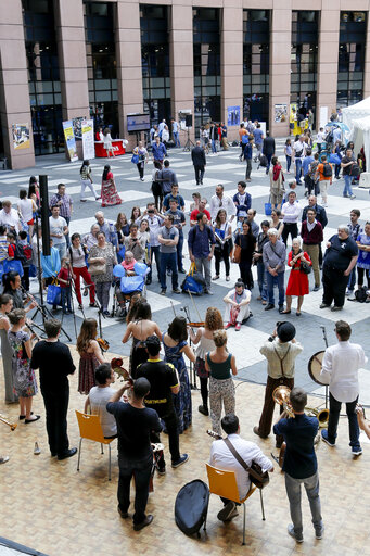 Open Doors Day in Strasbourg.   General atmosphere shots