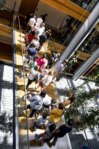 Open Doors Day in Strasbourg.   General atmosphere shot.