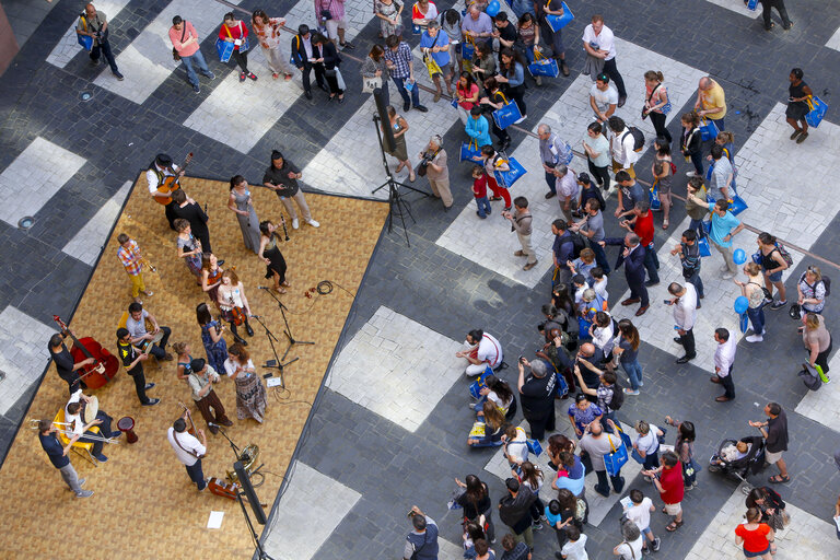 Open Doors Day in Strasbourg.   General atmosphere shots