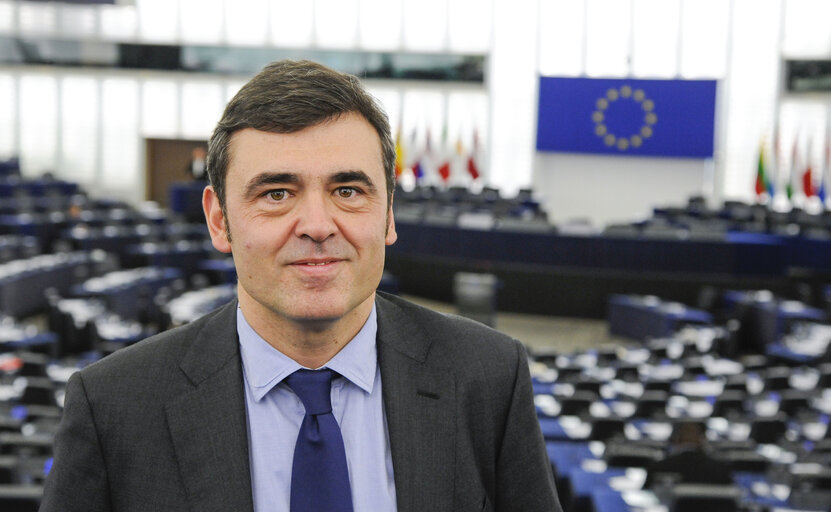 Ricardo CORTES LASTRA in the European Parliament in Strasbourg