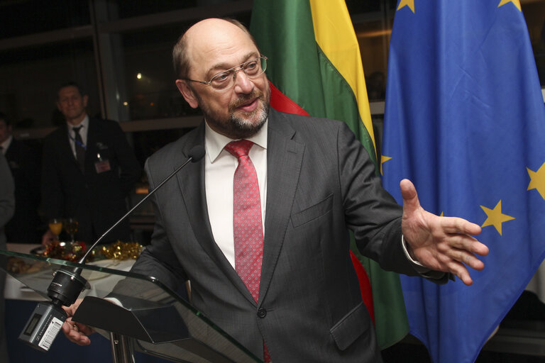 Photo 2: EP President at the Cocktail of the End of the Lithuanian Presidency