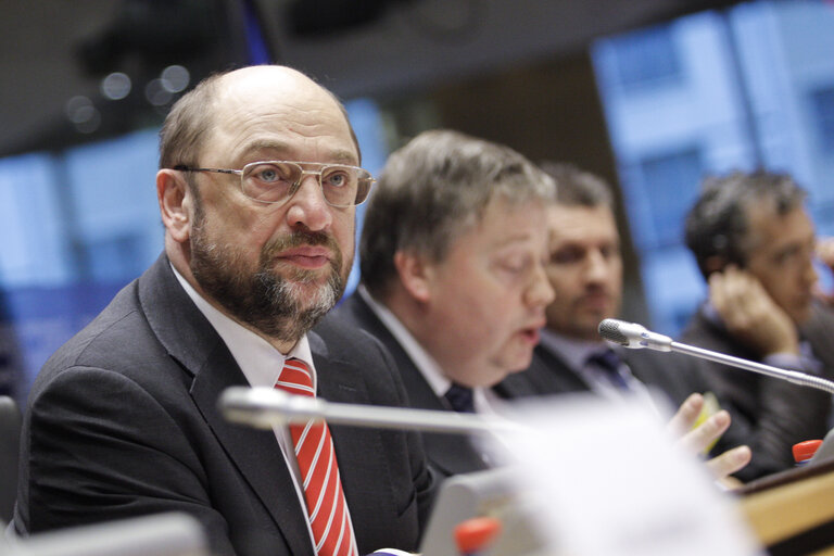 Foto 21: Martin SCHULZ - EP President at the opening of conference on match-fixing