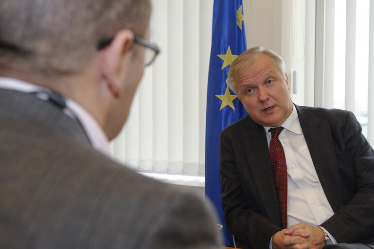 Billede 7: Inter viw of Commissioner Olli REHN