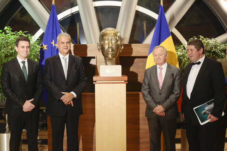 Inauguration of statue of Nicolae Titulescu (1881-1941), former Romanian diplomat and politician