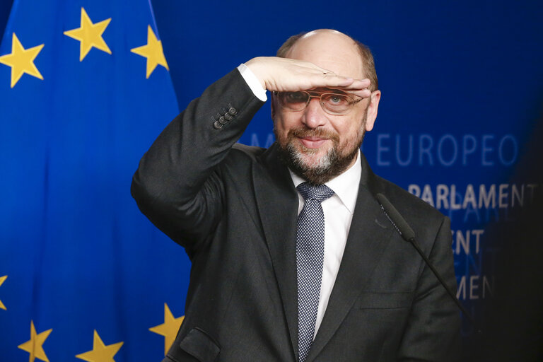 Fotografija 12: Martin SCHULZ - EP President meets with the Speaker of the National Council of Slovakia