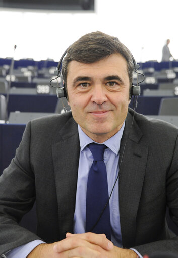 Ricardo CORTES LASTRA in the European Parliament in Strasbourg