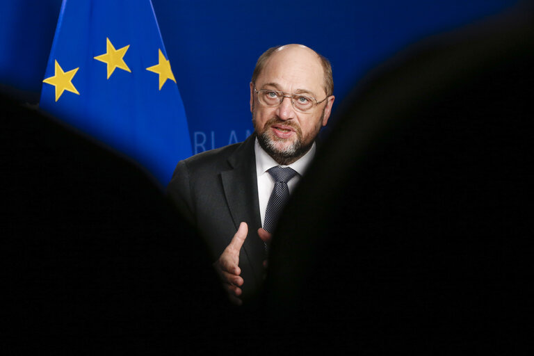 Nuotrauka 10: Martin SCHULZ - EP President meets with the Speaker of the National Council of Slovakia