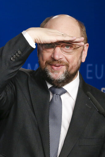 Fotografija 13: Martin SCHULZ - EP President meets with the Speaker of the National Council of Slovakia