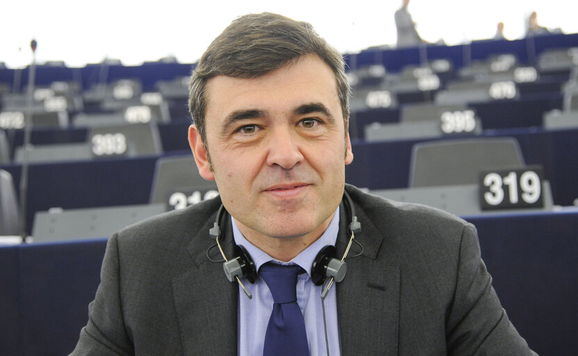 Ricardo CORTES LASTRA in the European Parliament in Strasbourg