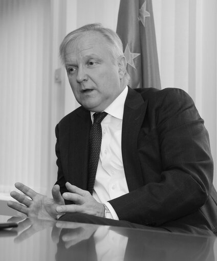 Foto 3: Inter viw of Commissioner Olli REHN