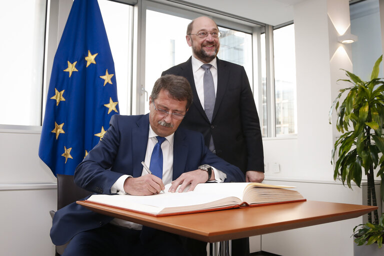 Martin SCHULZ - EP President meets with Pavol PASKA, Speaker of the National Council of Slovakia