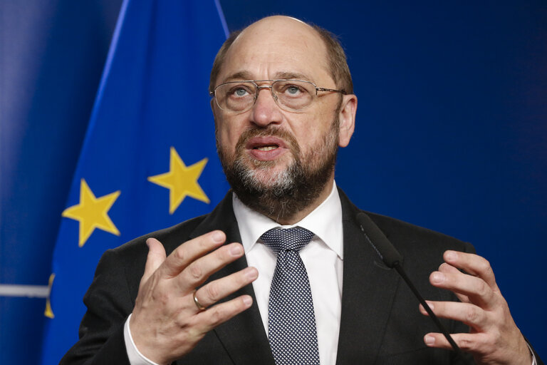 Nuotrauka 14: Martin SCHULZ - EP President meets with the Speaker of the National Council of Slovakia