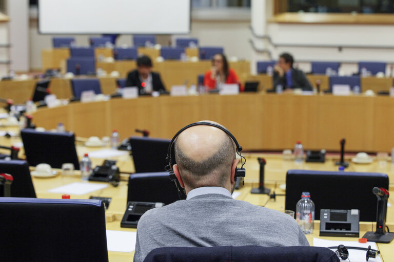 Fotografie 2: Workshop for journalists : The European Parliament's inquiry on electronic mass surveillance of EU citizens -Round table with journalists who had access to Snowden's documents