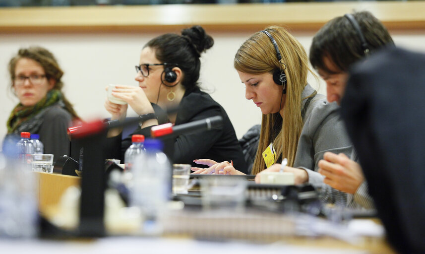 Fotografie 9: Workshop for journalists : The European Parliament's inquiry on electronic mass surveillance of EU citizens -Round table with MEPs of the Civil Liberties and Foreign Affairs Committees