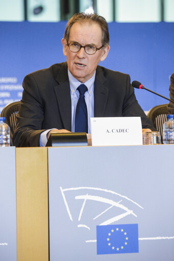 Photo 19 : Press conference by Vice-Chair of the Committee on Fisheries, on the outcome of the final trilogue meeting on the European Maritime and Fisheries Fund (EMFF)