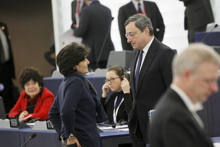 Fotografija 1: Plenary Session Week 50 2013 - European Central Bank annual report for 2012