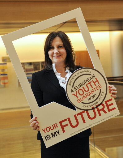 Billede 5: A European Youth Guarantee now. your future is my future campaign